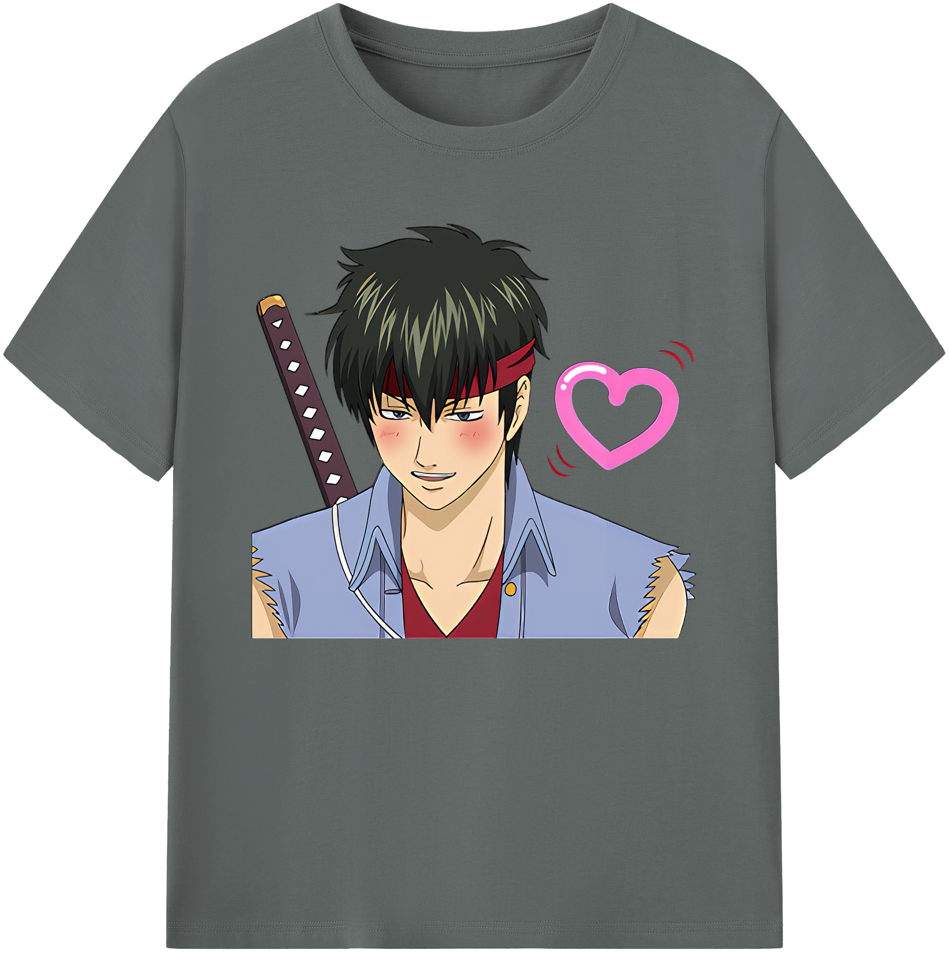 （画像用） ぎんたま 坂田銀時（さかたぎんとき） 神楽 志村新八（しむら しんぱち） GINTAMA Sakata Gintoki Kagura Shimura Shinpachi 綿100％ メンズ半袖Tシャツ｜肌触りやわらか＆通気性